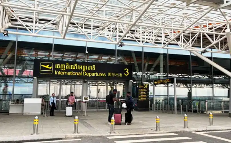 Siem Reap Angkor International Airport SAI terminal departure hall private transfer